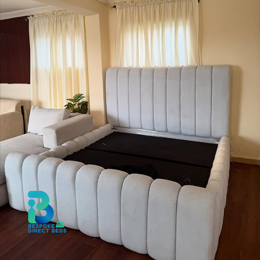 PlushChannel Frame Upholstered Bed | Bespoke Direct Beds