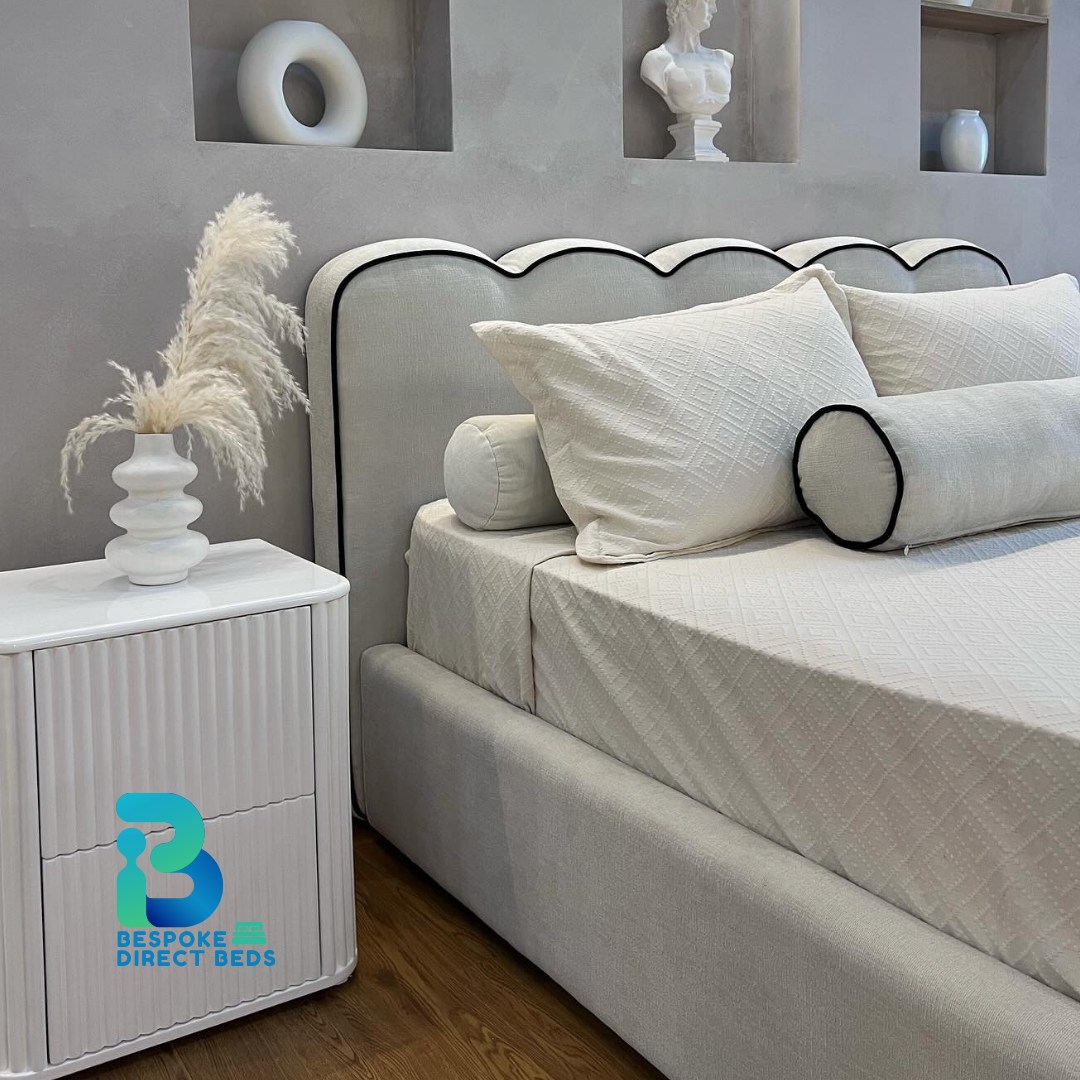 Scalloped Bed Luxury Piping | Bespoke Direct Beds