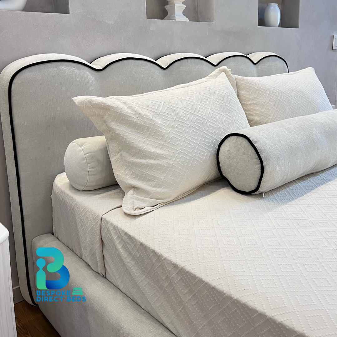 Scalloped Bed Luxury Piping | Bespoke Direct Beds