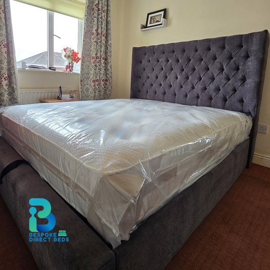 Luxury DeepButton Classic Storage Ottoman Bed | Bespoke Direct Beds