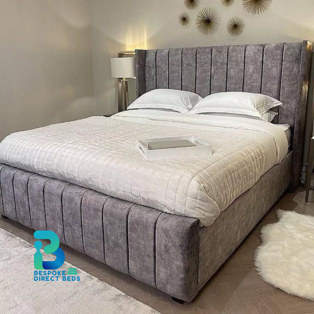 Wingback Bed PlushLine Vertical | Bespoke Direct Beds #B54