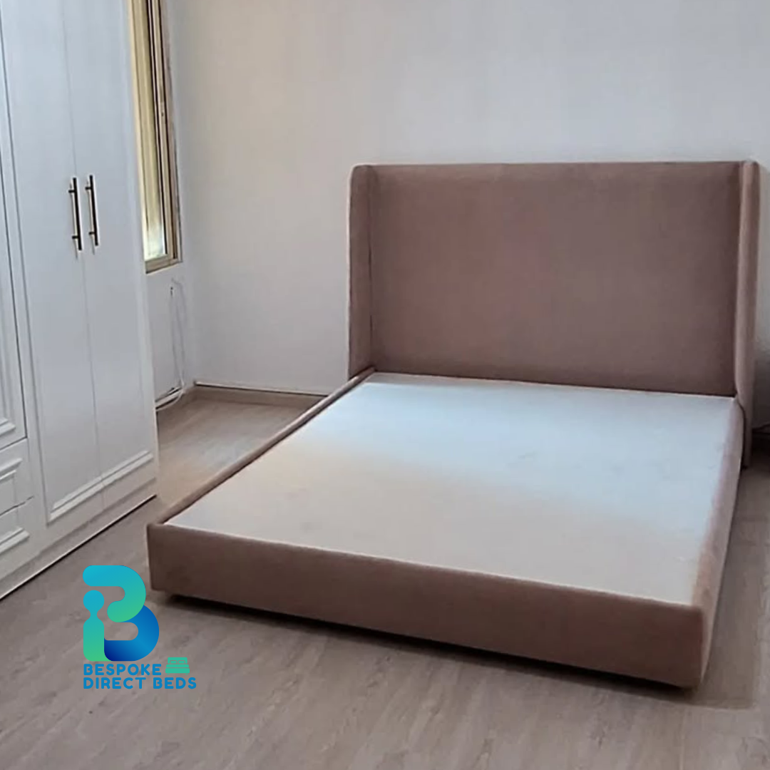 Wingback Bed Low Base SmoothForm Minimal | Bespoke Direct Beds #B51
