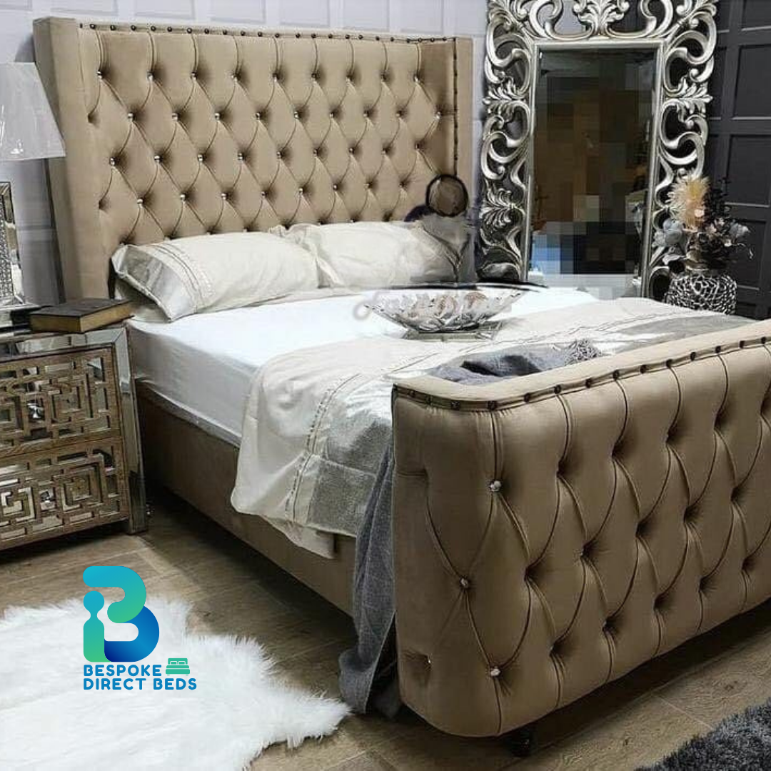 Wingback Bed StudRidge Luxe | Bespoke Direct Beds #B29