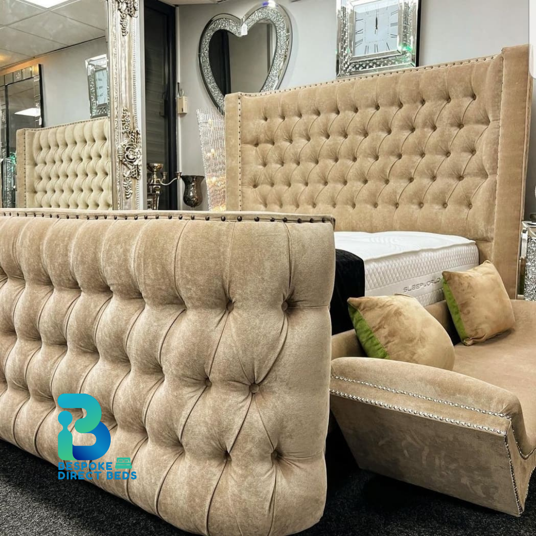 Wingback Bed StudRidge Luxe | Bespoke Direct Beds #B29