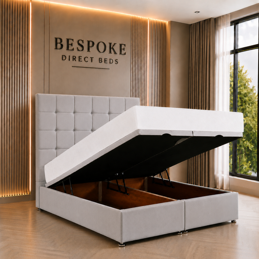 Majestica Divan Ottoman Bed – Refined Storage Elegance | BDB#18