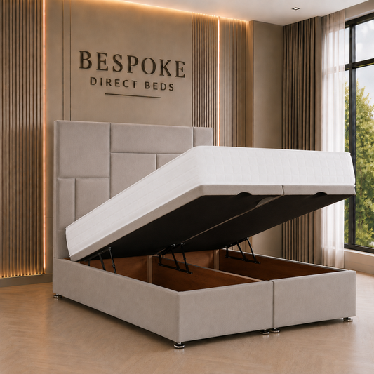 Nordevia Divan Ottoman Bed – Scandinavian Storage Luxury | BDB#25