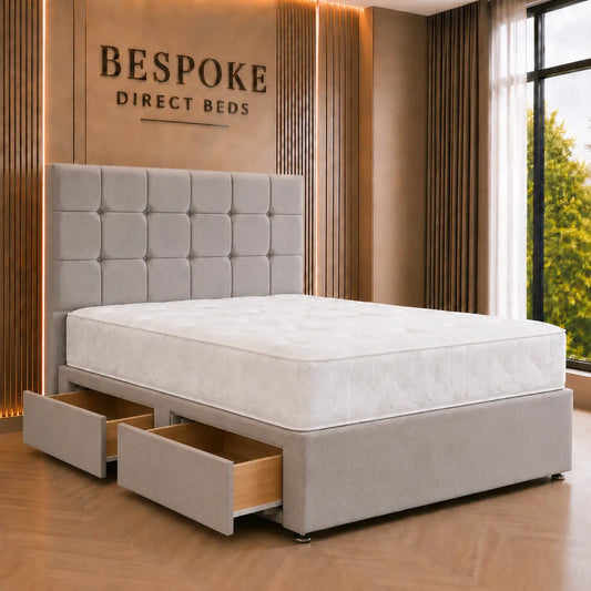 Opaline Divan Drawer Bed – Refined Bedroom Storage Style | BDB#12
