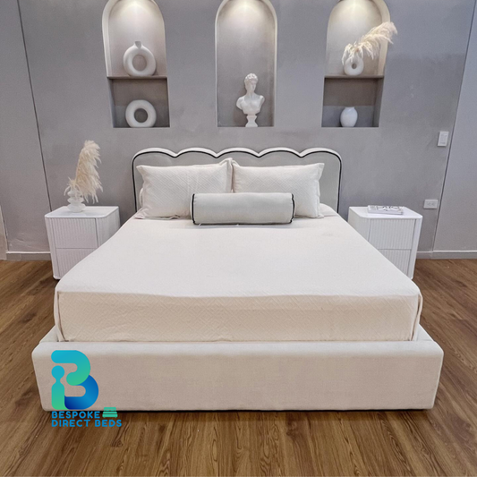 Scalloped Bed Luxury Piping | Bespoke Direct Beds