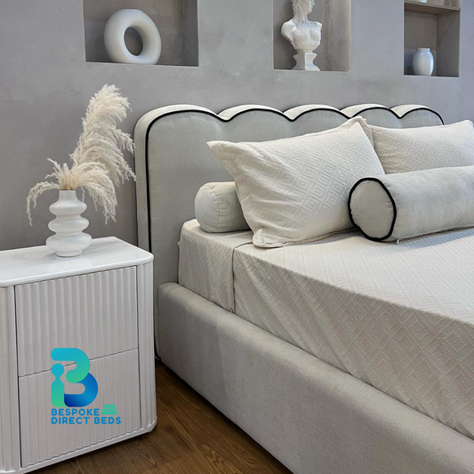 Scalloped Bed Luxury Piping | Bespoke Direct Beds