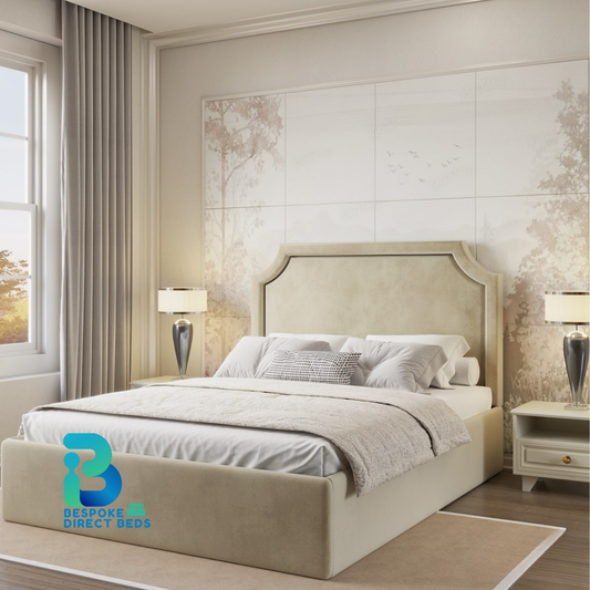 Modern Bed CurveCrown Headboard | Bespoke Direct Beds #B60