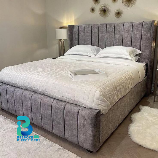 Wingback Bed PlushLine Vertical | Bespoke Direct Beds #B54
