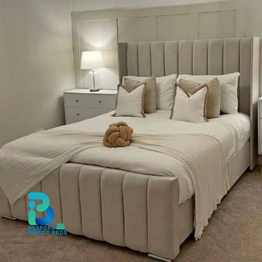 Wingback Bed PlushLine Vertical | Bespoke Direct Beds #B54