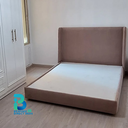 Wingback Bed Low Base SmoothForm Minimal | Bespoke Direct Beds #B51