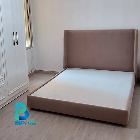 Wingback Bed Low Base SmoothForm Minimal | Bespoke Direct Beds #B51