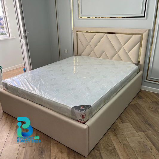 Panel Bed LuxeEdge Deco | Bespoke Direct Beds #B46