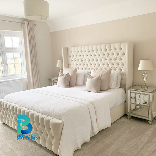 Wingback Bed SereneLuxe Comfort | Bespoke Direct Beds #B40