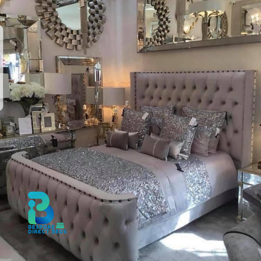 Wingback Bed StudRidge Luxe | Bespoke Direct Beds #B29
