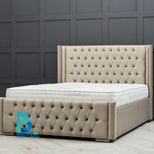 Wingback Bed ModenaGrid Design | Bespoke Direct Beds #B28