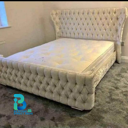 Wingback Bed DiamondLuxe Design | Bespoke Direct Beds #B9