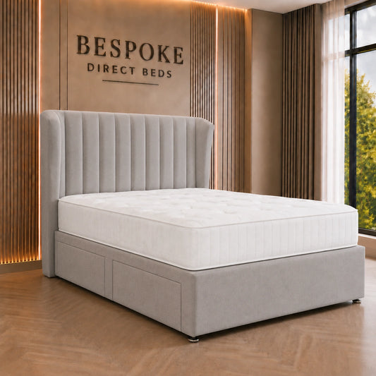 Aureline Divan Drawer Bed – Modern Upholstered Storage Base | BDB#09