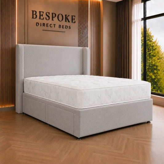 Aurelisse Divan Drawer Bed – Elegant Side Drawer Comfort | BDB#16