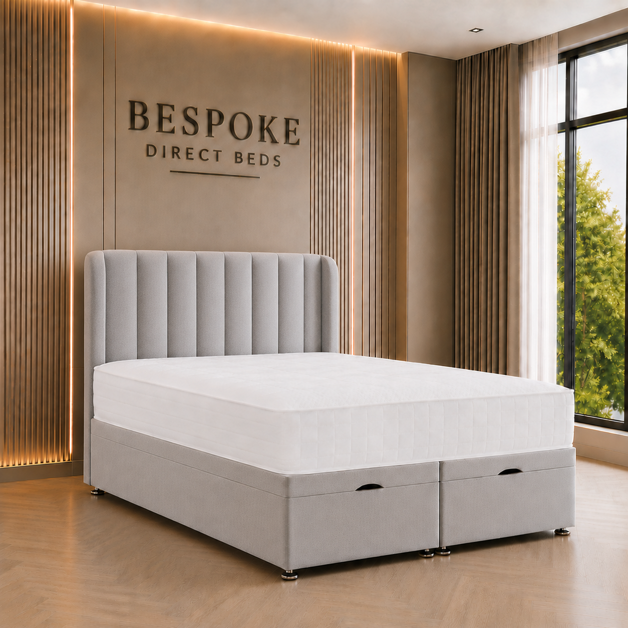 Aurevista Divan Ottoman Bed – Premium Lift Storage Elegance | BDB#21
