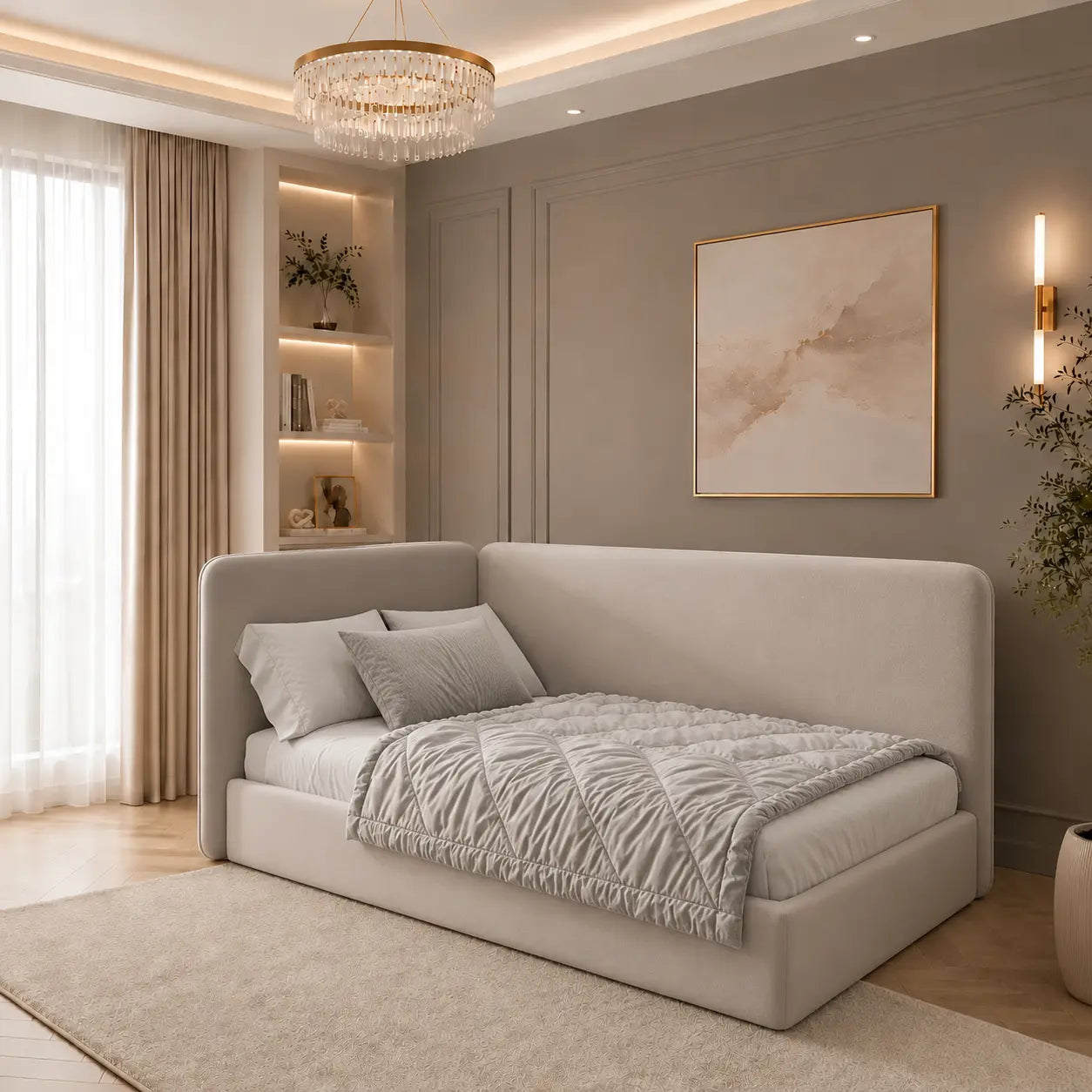 BlossomHug Aura Kids Corner Bed | KDB#13
