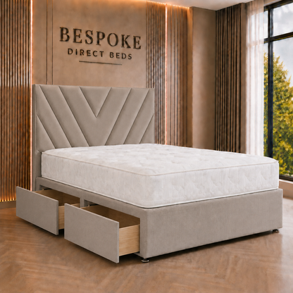 Celestia Divan Drawer Bed – Modern Bedroom Storage Luxury | BDB#03