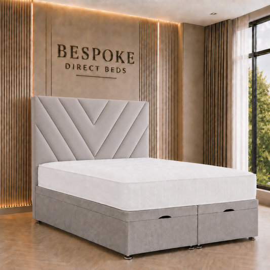 Celestora Divan Ottoman Bed – Elegant Hidden Storage Frame | BDB#27