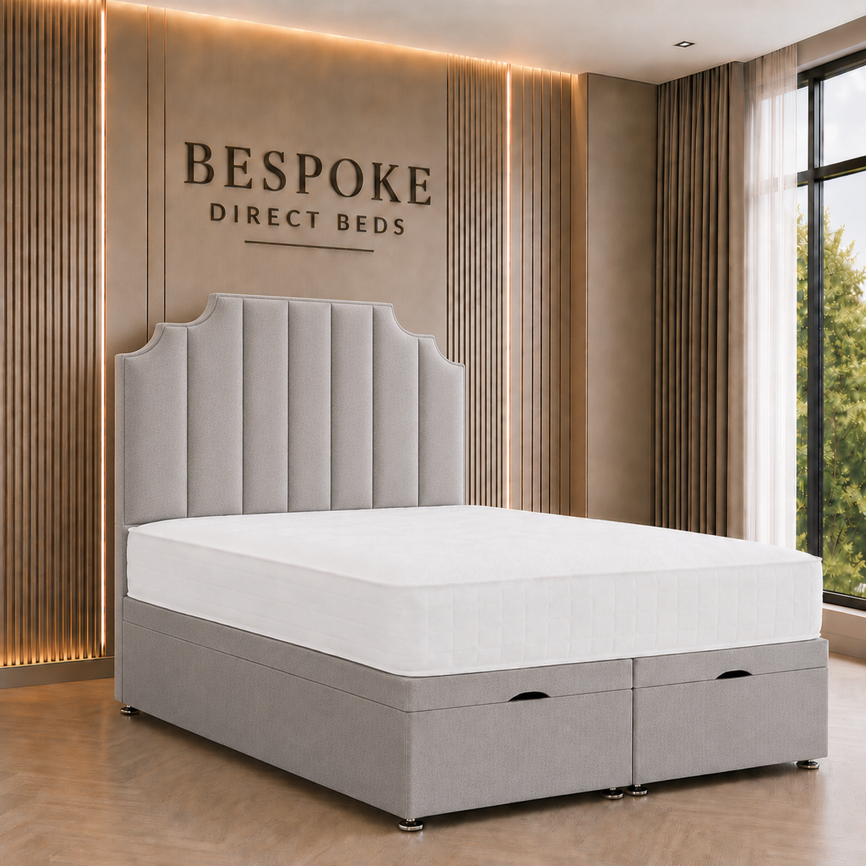 Cloudmere Divan Ottoman Bed – Soft Luxury Lift-Up Style | BDB#23