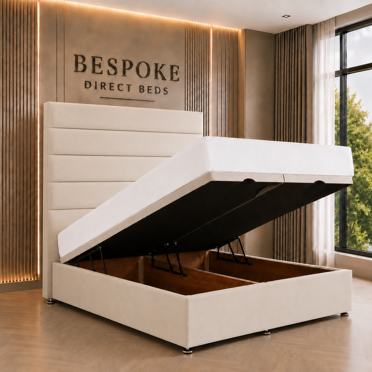 Cloudora Divan Ottoman Bed – Soft Upholstered Storage Style | BDB#09