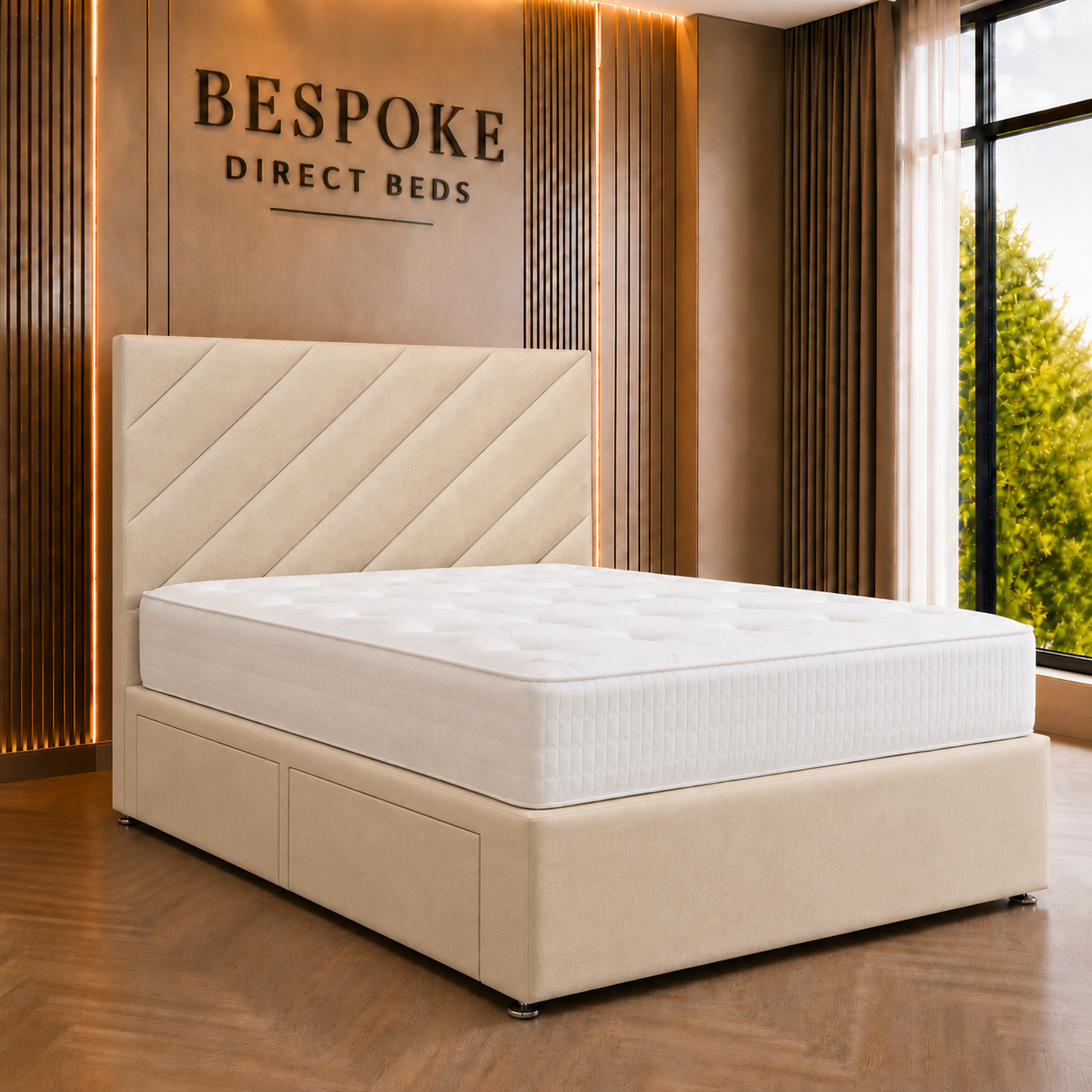 Cloudrest Divan Drawer Bed – Minimal Storage Bed Style | BDB#06