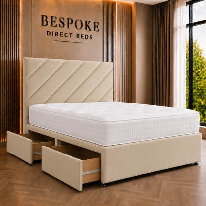 Cloudrest Divan Drawer Bed – Minimal Storage Bed Style | BDB#06