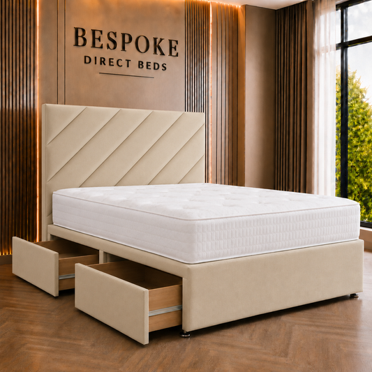 Cloudrest Divan Drawer Bed – Minimal Storage Bed Style | BDB#06