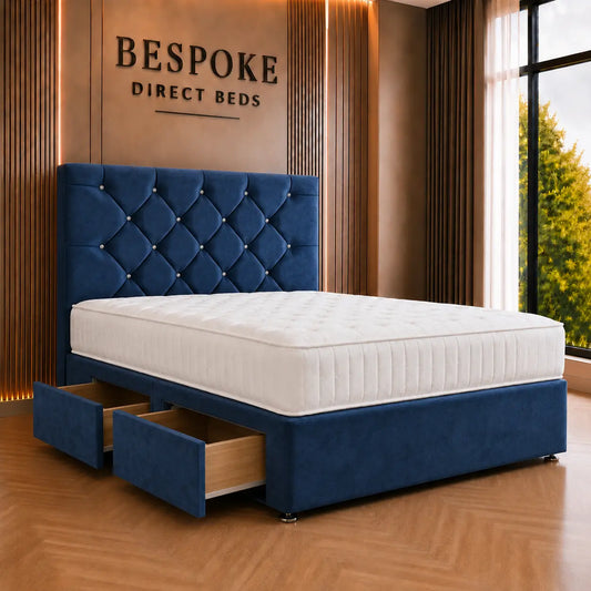 Cloudvera Divan Drawer Bed – Soft Upholstered Storage Design | BDB#23