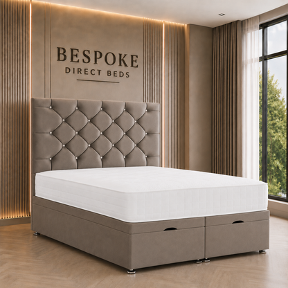 Crestline Divan Ottoman Bed – Contemporary Lift Storage Style | BDB#04