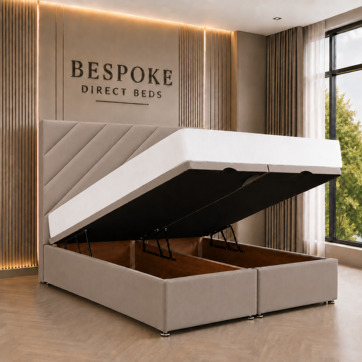 Elarique Divan Ottoman Bed – Designer Ottoman Comfort | BDB#24