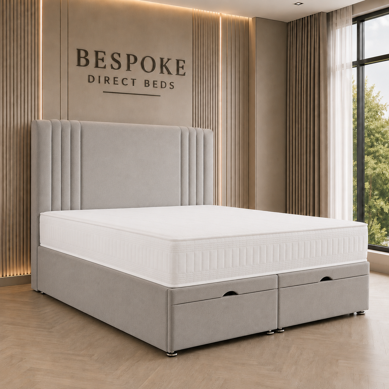Eternova Divan Ottoman Bed – Hidden Storage Elegance | BDB#03