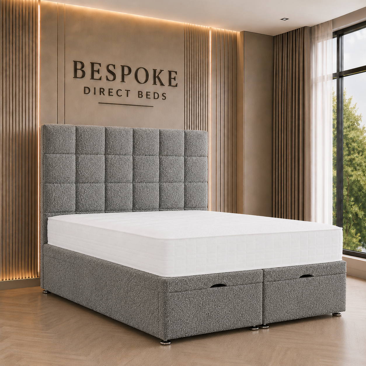 Grandelle Divan Ottoman Bed – Modern Ottoman Luxury | BDB#06