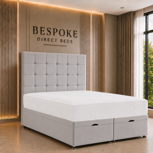 Majestica Divan Ottoman Bed – Refined Storage Elegance | BDB#18
