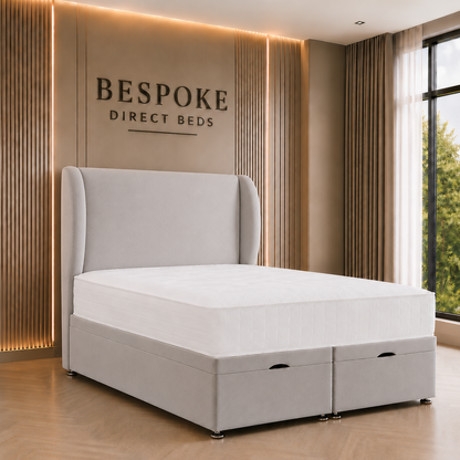 Nordcrest Divan Ottoman Bed – Scandinavian Lift Design | BDB#17