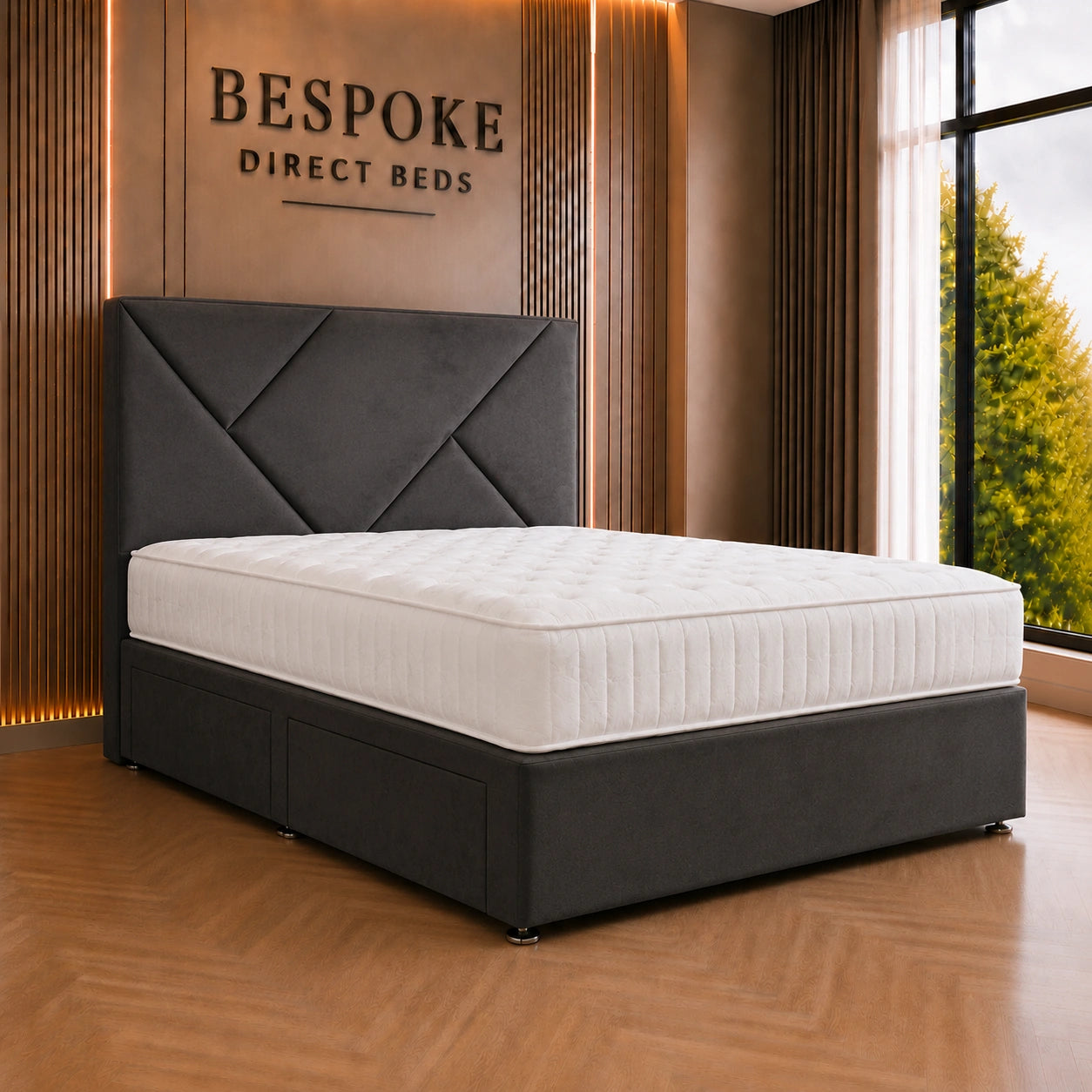 Nordella Divan Drawer Bed – Scandinavian Storage Elegance | BDB#18