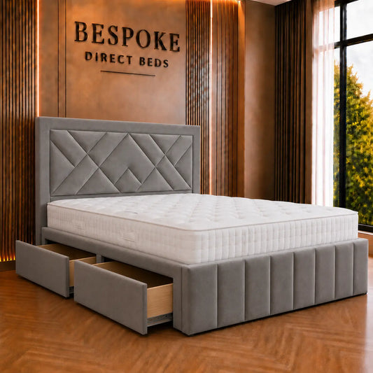 Nordique Luxe Divan Drawer Bed – Scandinavian Storage Collection | BDB#25