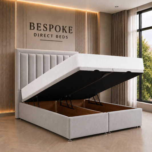 Velarise Divan Ottoman Bed – Modern Hidden Storage Design | BDB#22