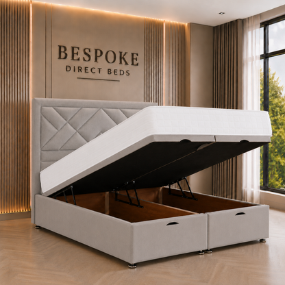 Velmont Divan Ottoman Bed – Premium Upholstered Lift Style | BDB#28