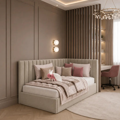 VelvetRise Nova Kids Corner Bed | Sofa Bed | KDB#10