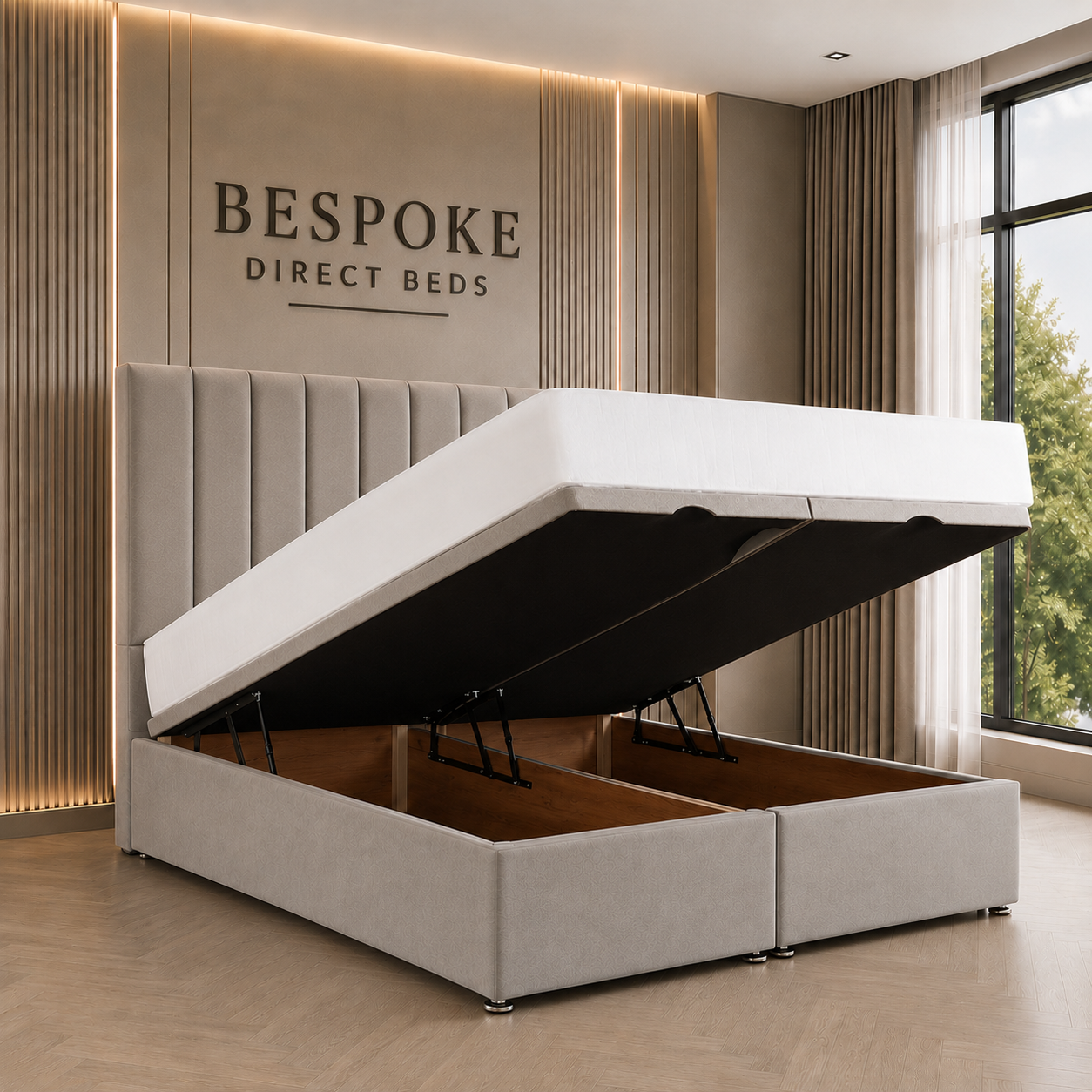 Velvetique Divan Ottoman Bed – Plush Lift-Up Comfort | BDB#05